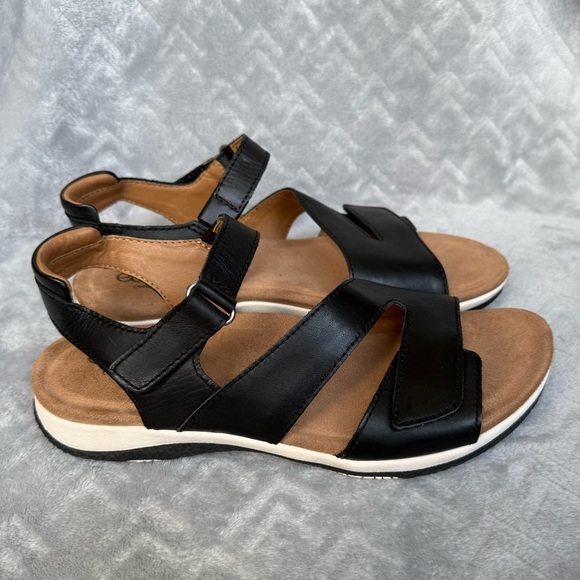 Black Earth Origins Sureal Casual Leather Velcro Sandals Women’s Size 8.5 - Picture 4 of 8